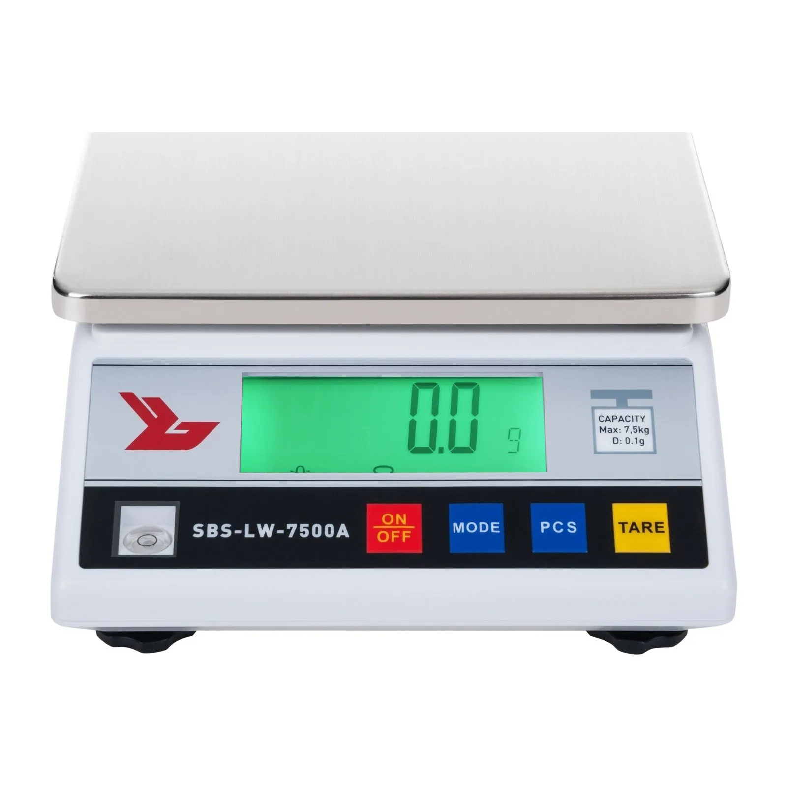 SBS-LW-7500A precíziós mérleg LCD-kijelzővel, pontosság 0,1 g – 7500 g 3
