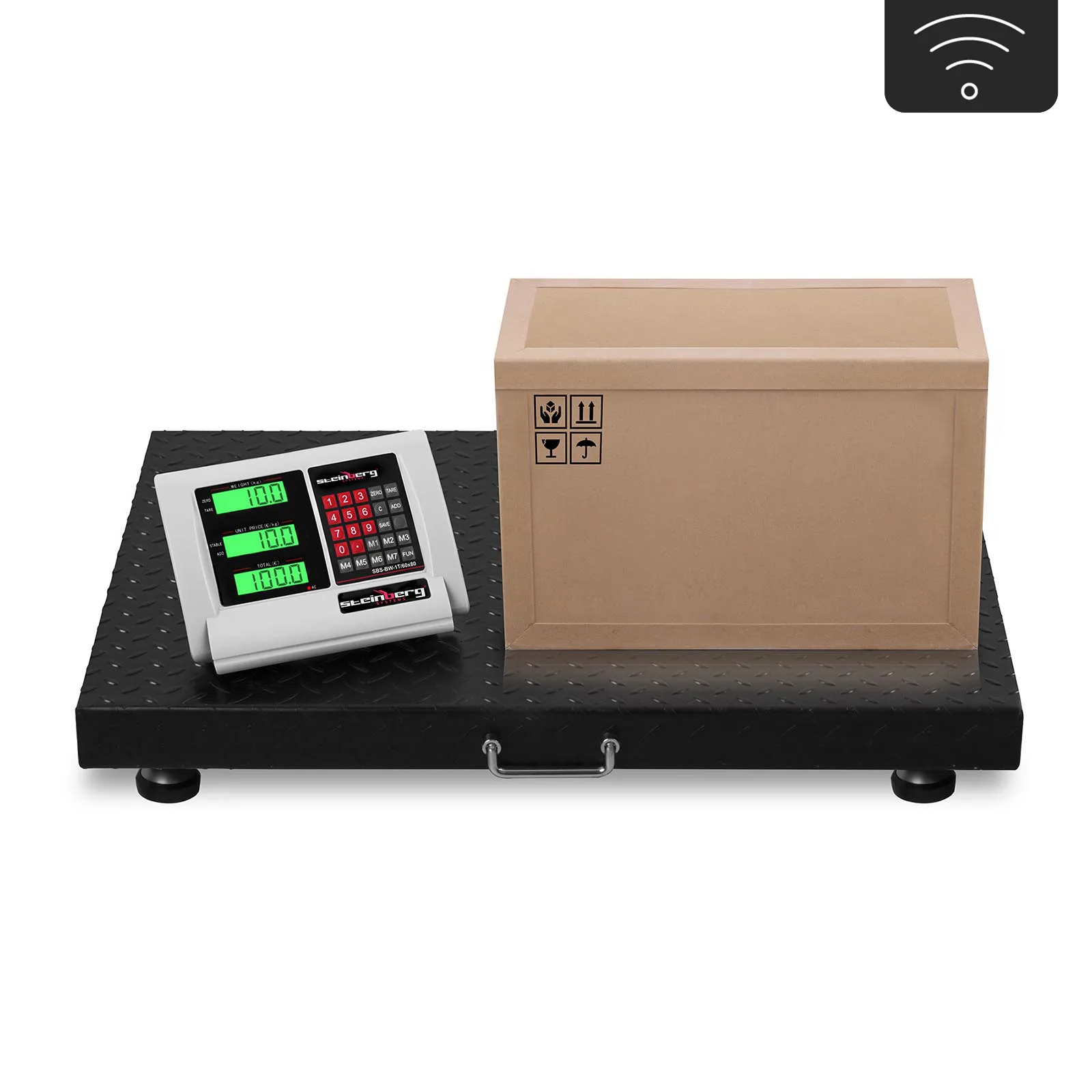 SBS-BW-1T vezeték nélküli WiFi LCD raktári emelvénymérleg, akár 1 tonna