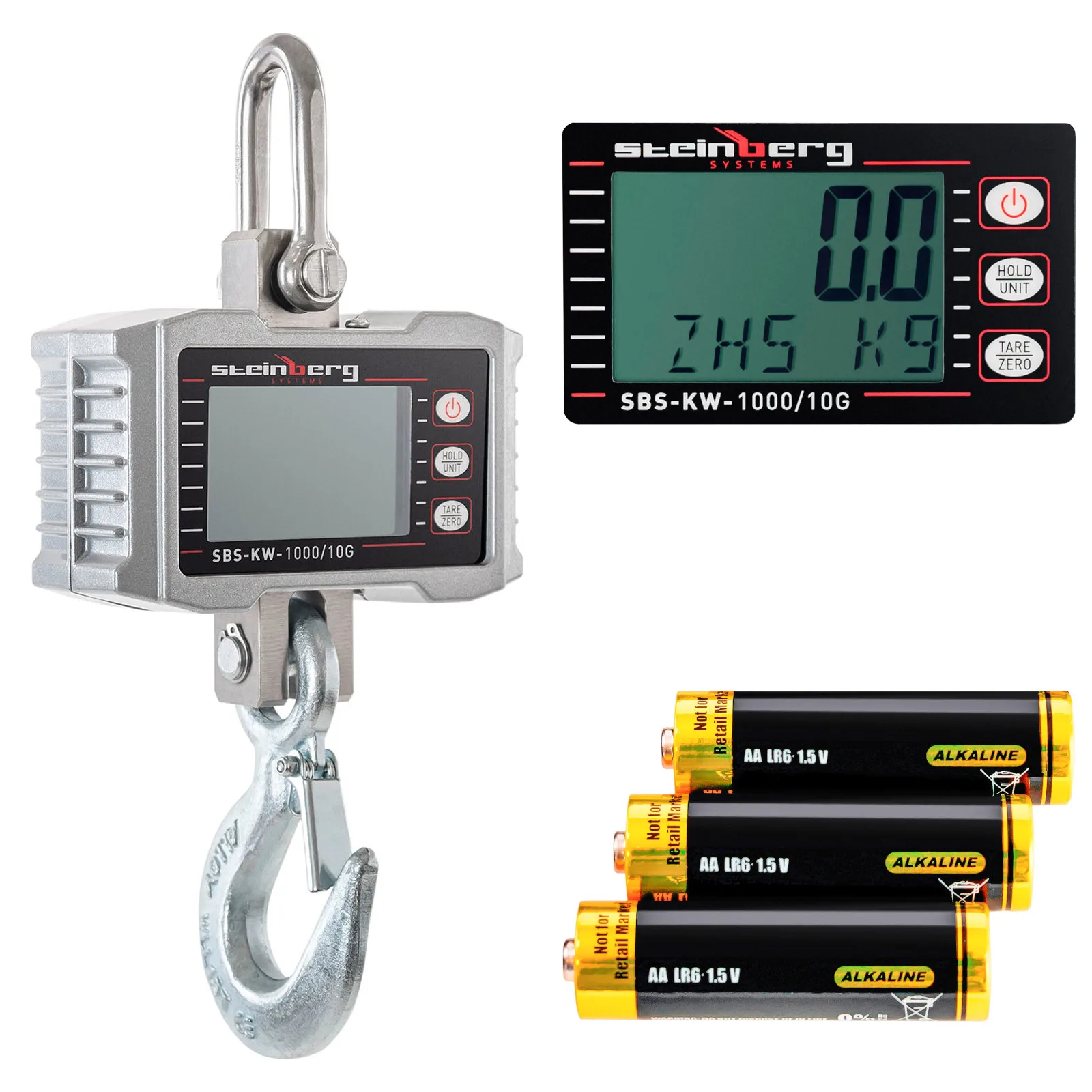 Akasztós függesztett mérleg 1000 kg-ig / 0,5 kg-os LCD