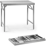 Sklopivi catering stol od nehrđajućeg čelika, 100 x 60 cm