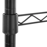 Drôtený vešiak na oblečenie do skríň a šatní, 2 police, 2 vešiaky, 120 x 45 x 180 cm, nosnosť až 200 kg 3