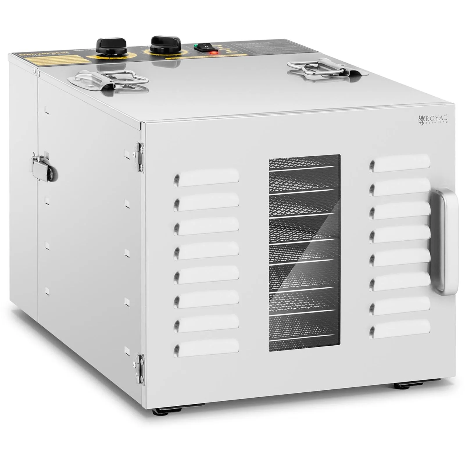 Uscător industrial pentru alimente, plante aromatice, fructe și ciuperci, cu 10 rafturi, 1000 W 2