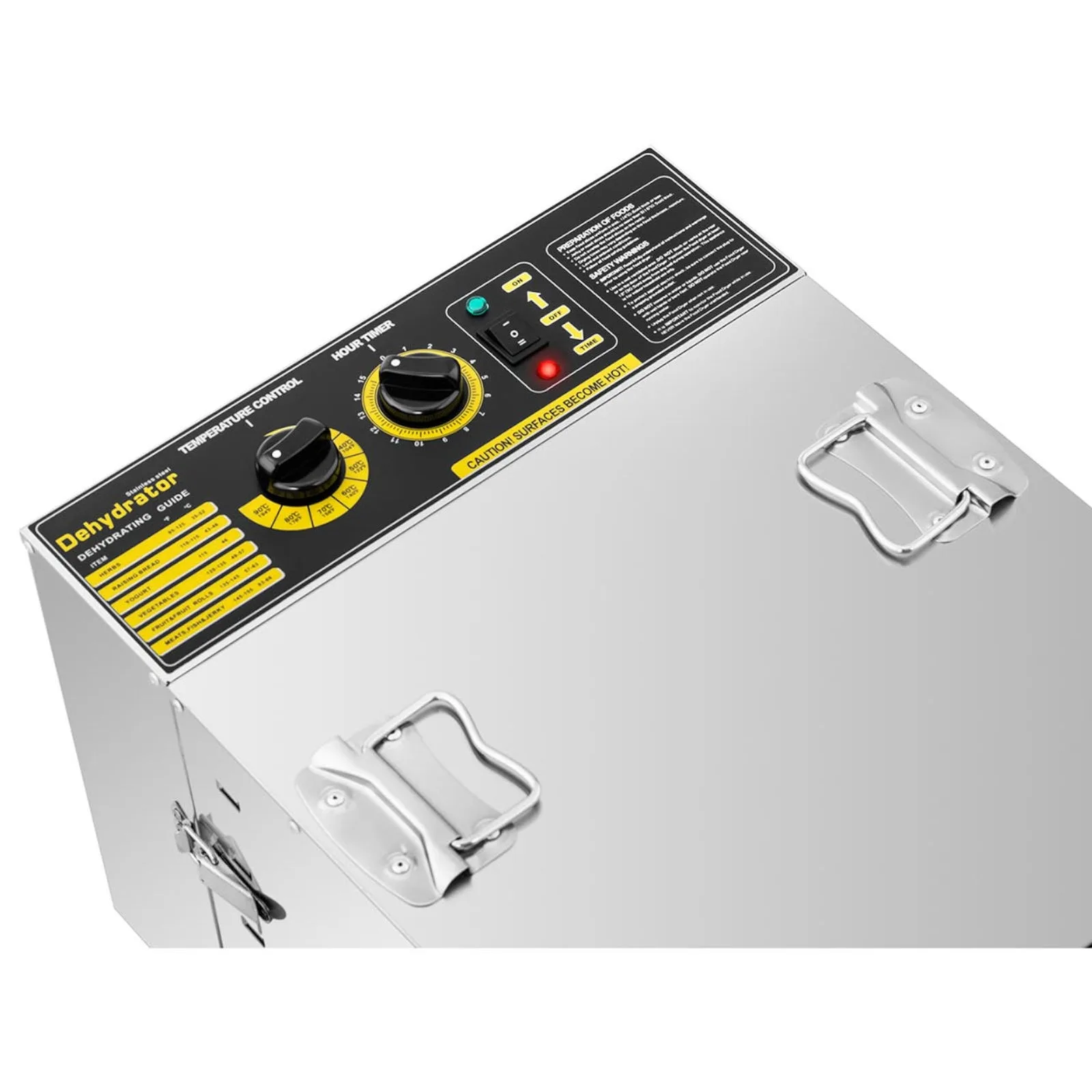 Uscător industrial pentru alimente, plante aromatice, fructe și ciuperci, cu 10 rafturi, 1000 W 3