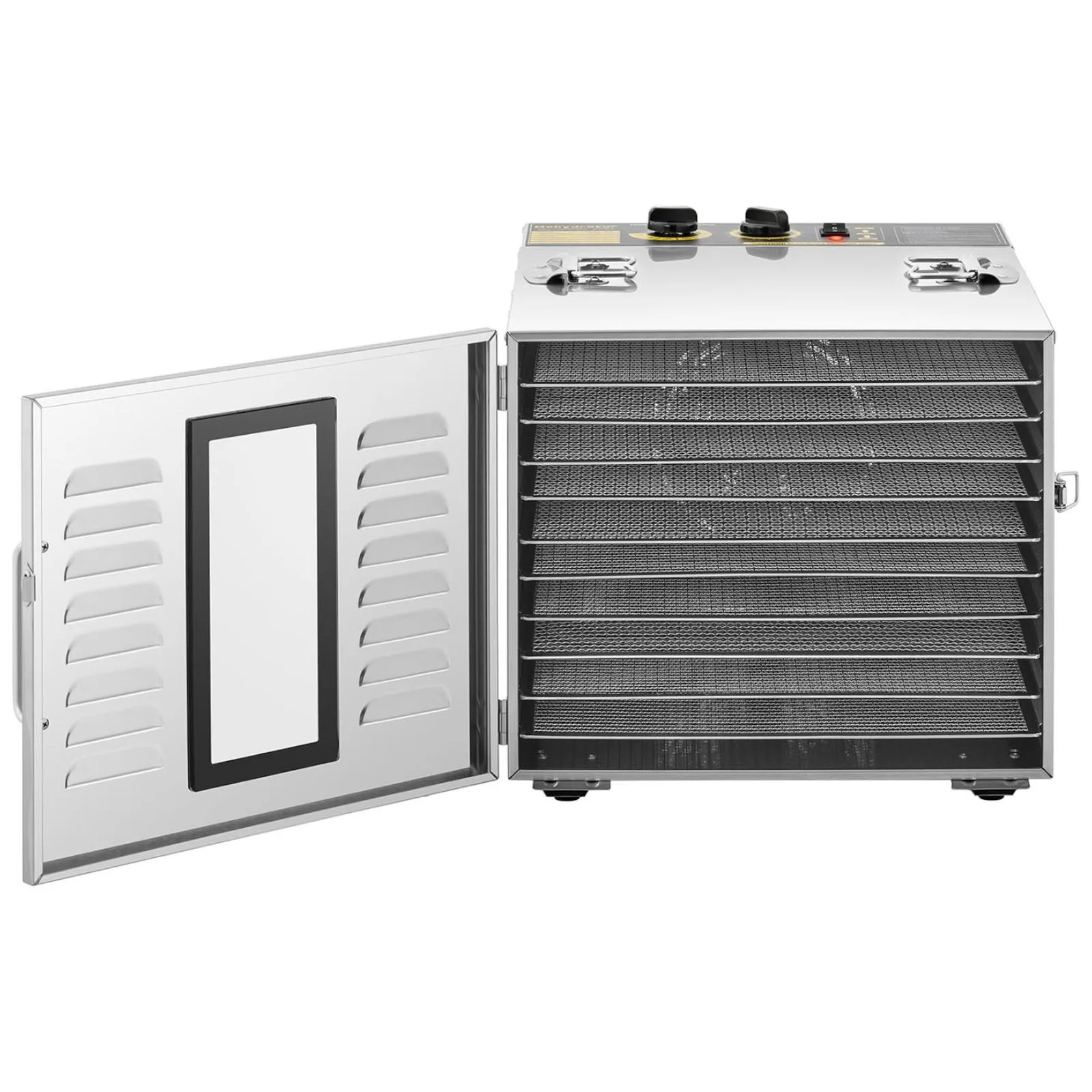 Uscător industrial pentru alimente, plante aromatice, fructe și ciuperci, cu 10 rafturi, 1000 W 4