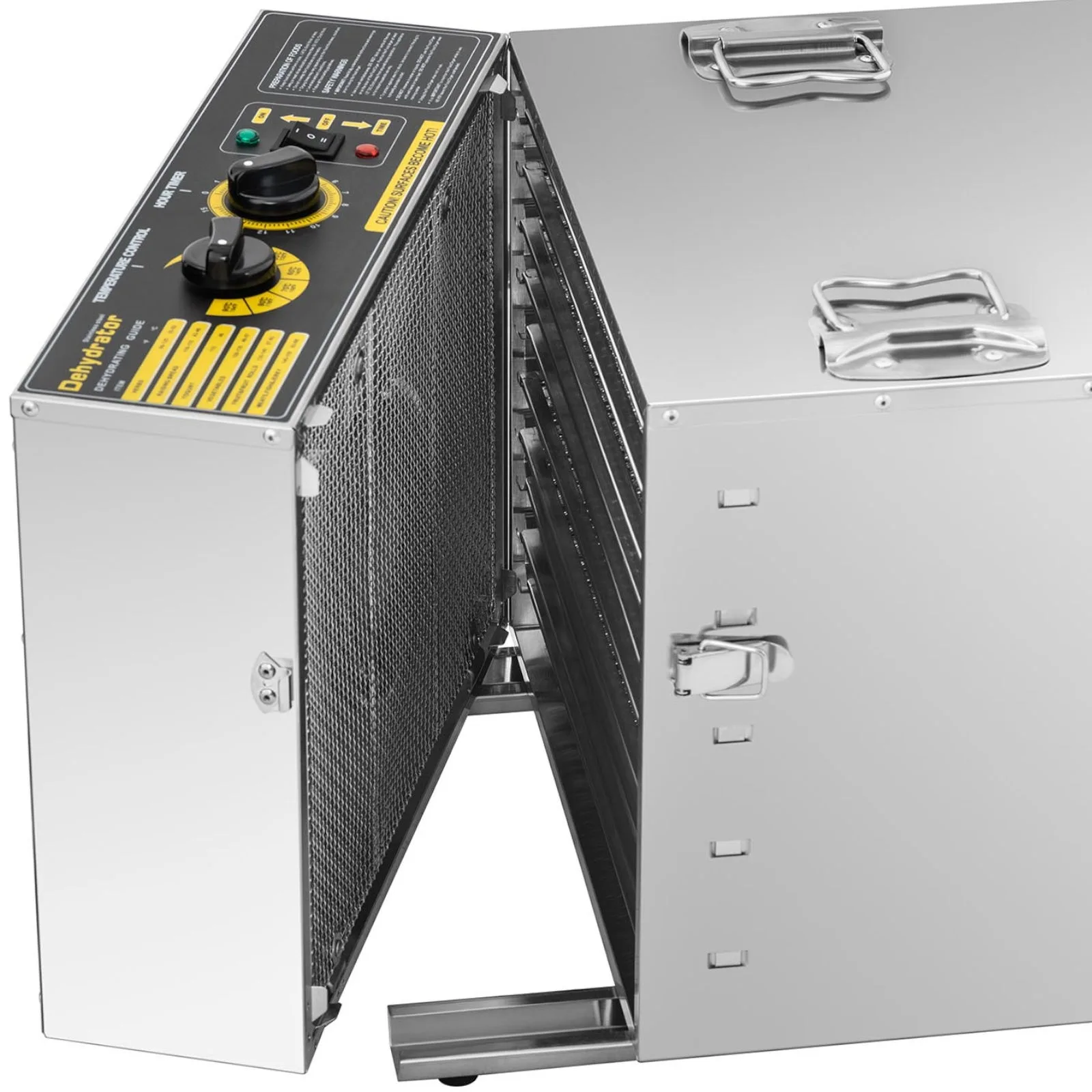 Uscător industrial pentru alimente, plante aromatice, fructe și ciuperci, cu 10 rafturi, 1000 W 5