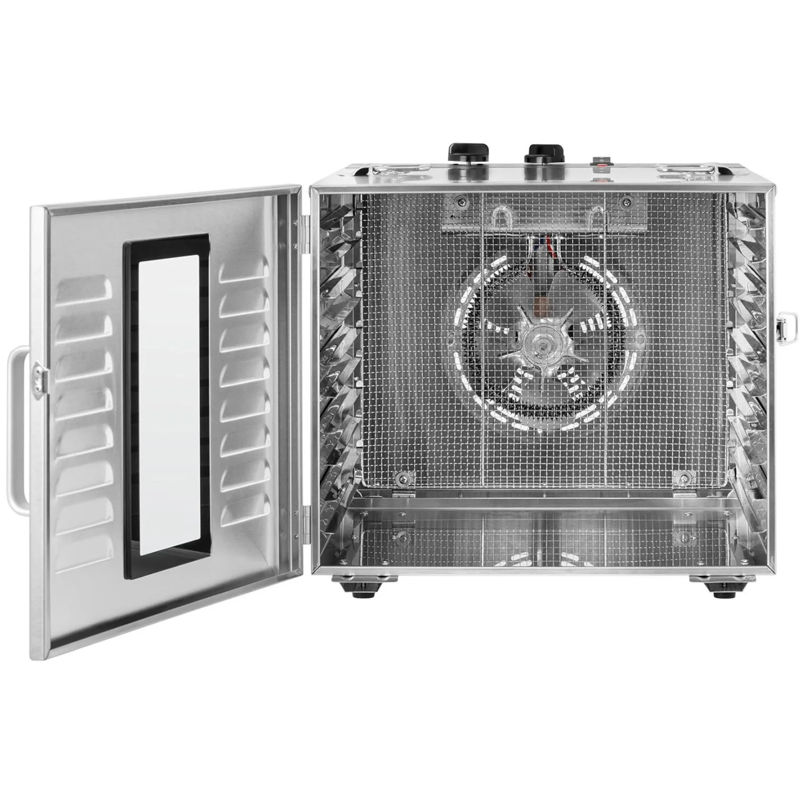 Uscător industrial pentru alimente, plante aromatice, fructe și ciuperci, cu 10 rafturi, 1000 W 7