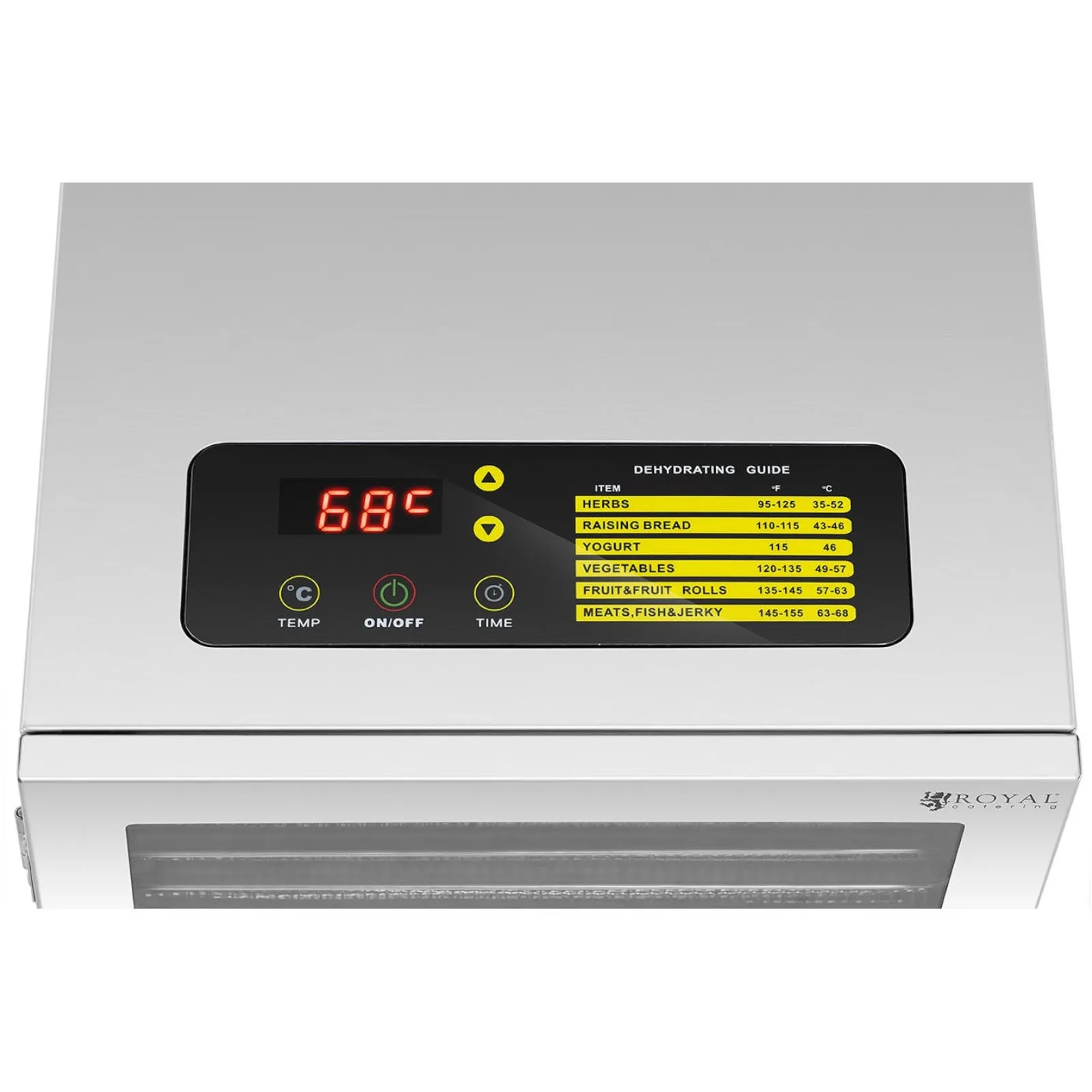 Deshidrator profesional pentru alimente, plante aromatice, fructe și ciuperci, cu 12 tăvi, 800 W 3