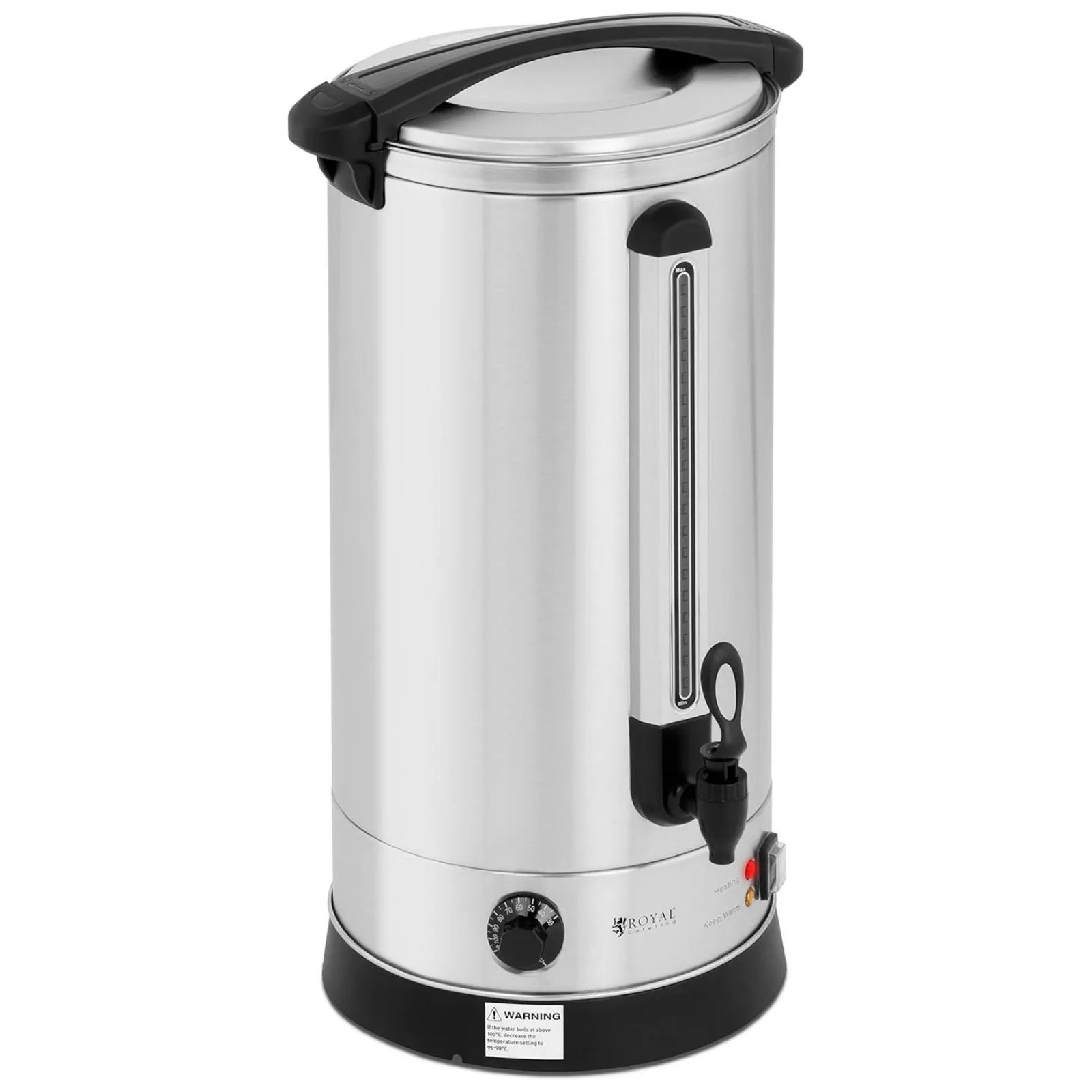 Încălzitor de vin fiert din oțel cu pereți dubli, 23,5 L, 2500 W 2