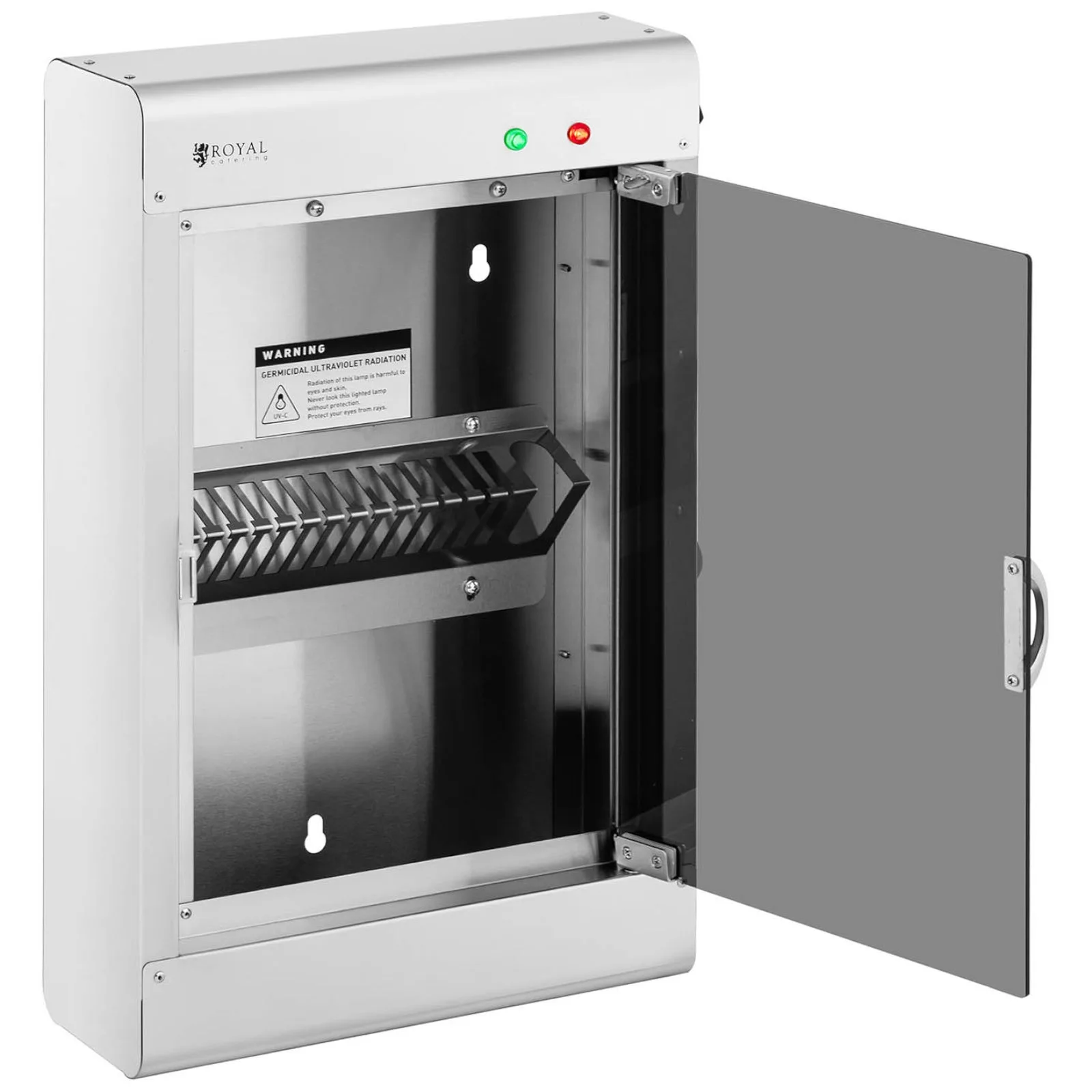 UV knife sterilizer for food service, holds 14 knives 4