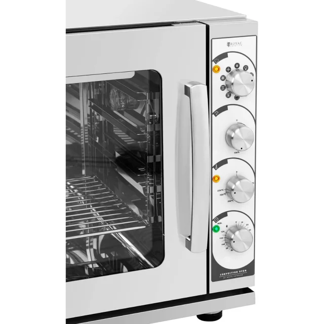 Konvekciós sütő grill- és gőzfunkcióval, 4 szint, rozsdamentes acél, 3000 W, OLASZORSZÁG