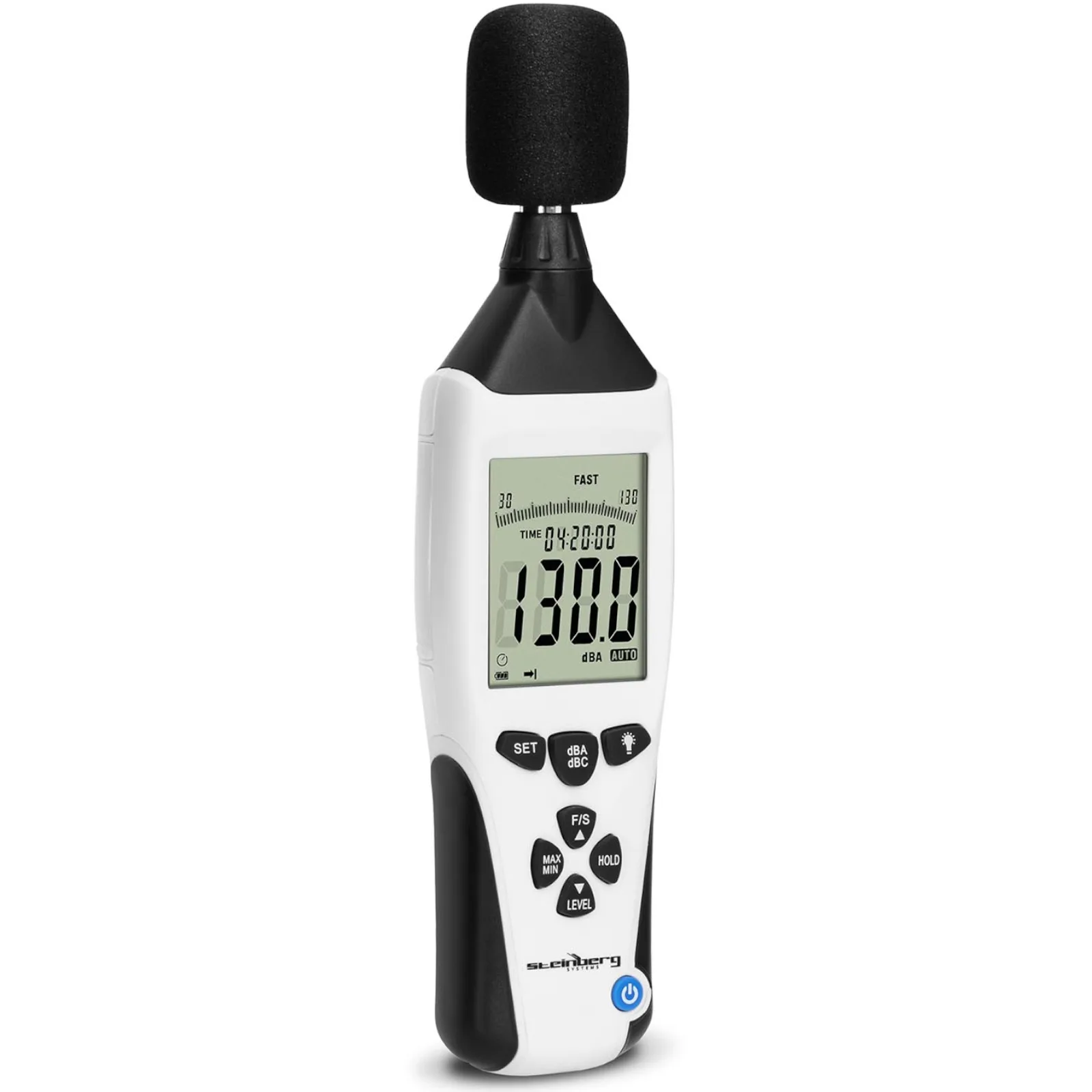 Digitális hangszintmérő, decibelmérő 30–130 dB