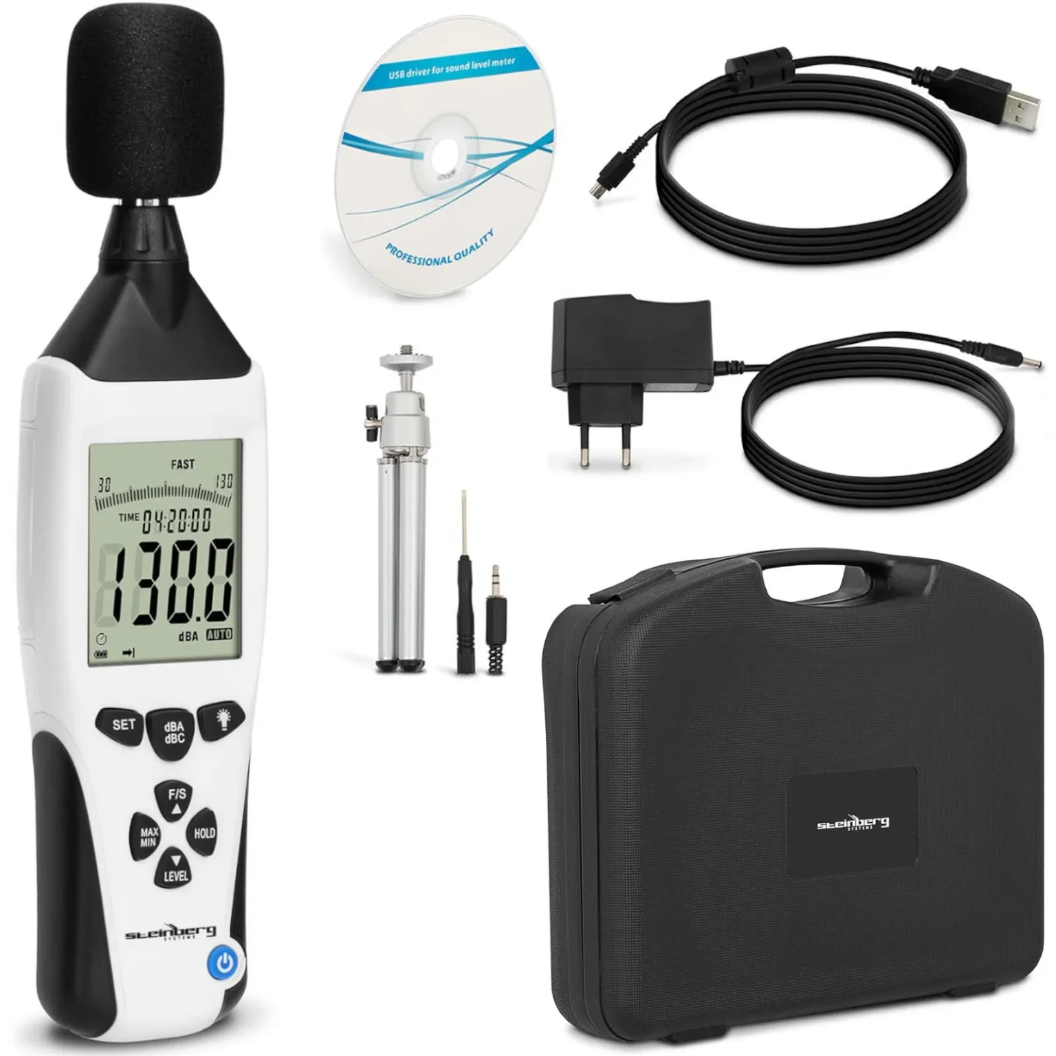 Digitalni mjerač razine zvuka, mjerač decibela 30-130 dB Digitalni mjerač razine zvuka, mjerač decibela 30-130 dB
