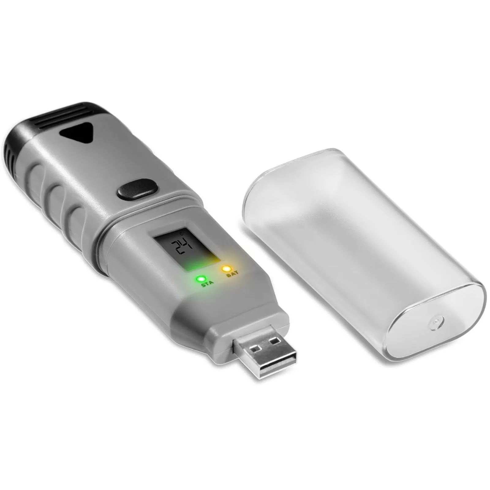 USB hőmérséklet- és páratartalom-naplózó, mérési tartomány: -35 és 80 °C között