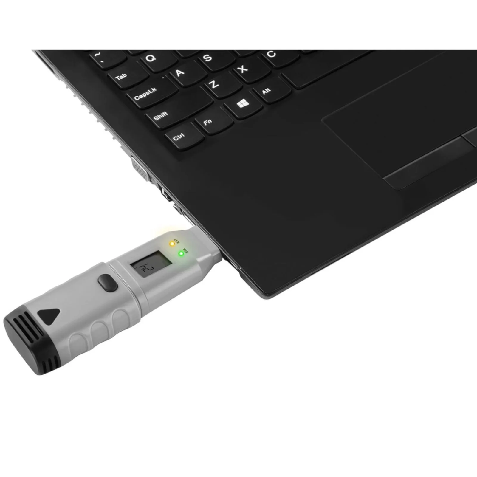 USB temperature and humidity logger, range -35 to 80°C 5
