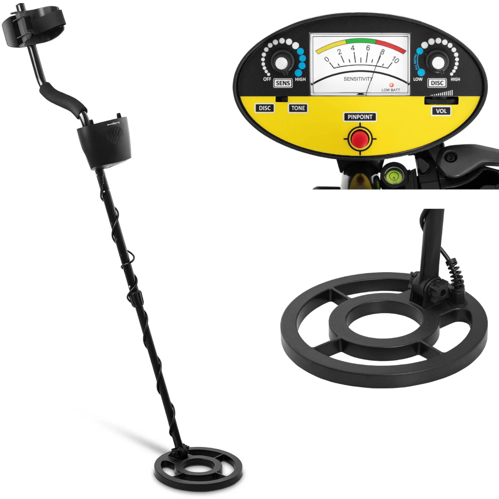 Vízálló fémdetektor PINPOINT funkcióval, 150 cm
