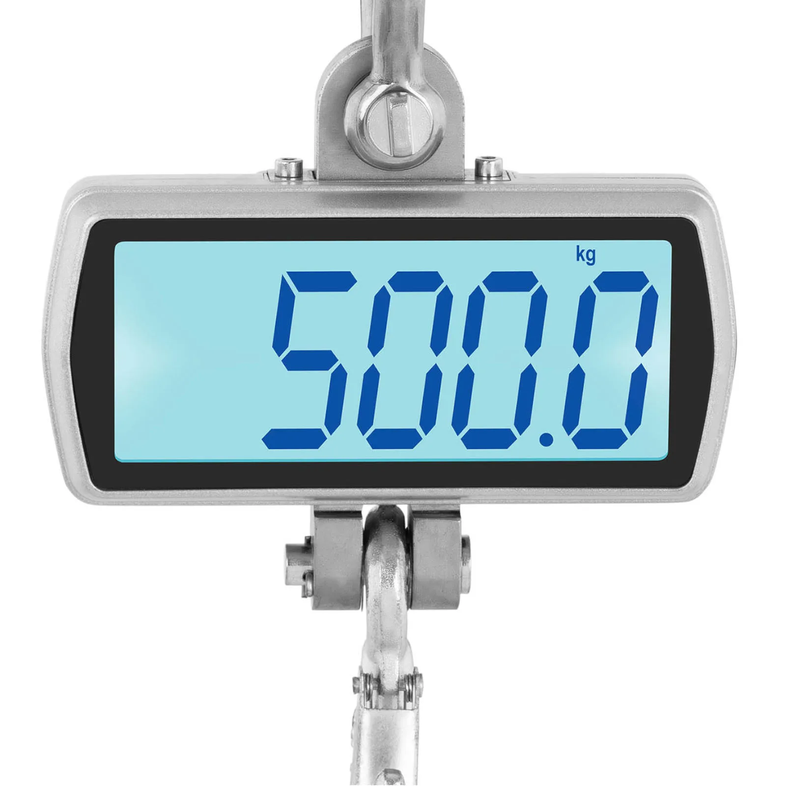 Hanging hook scale for warehouses with remote control, large LCD display, 500 / 0.1 kg 4