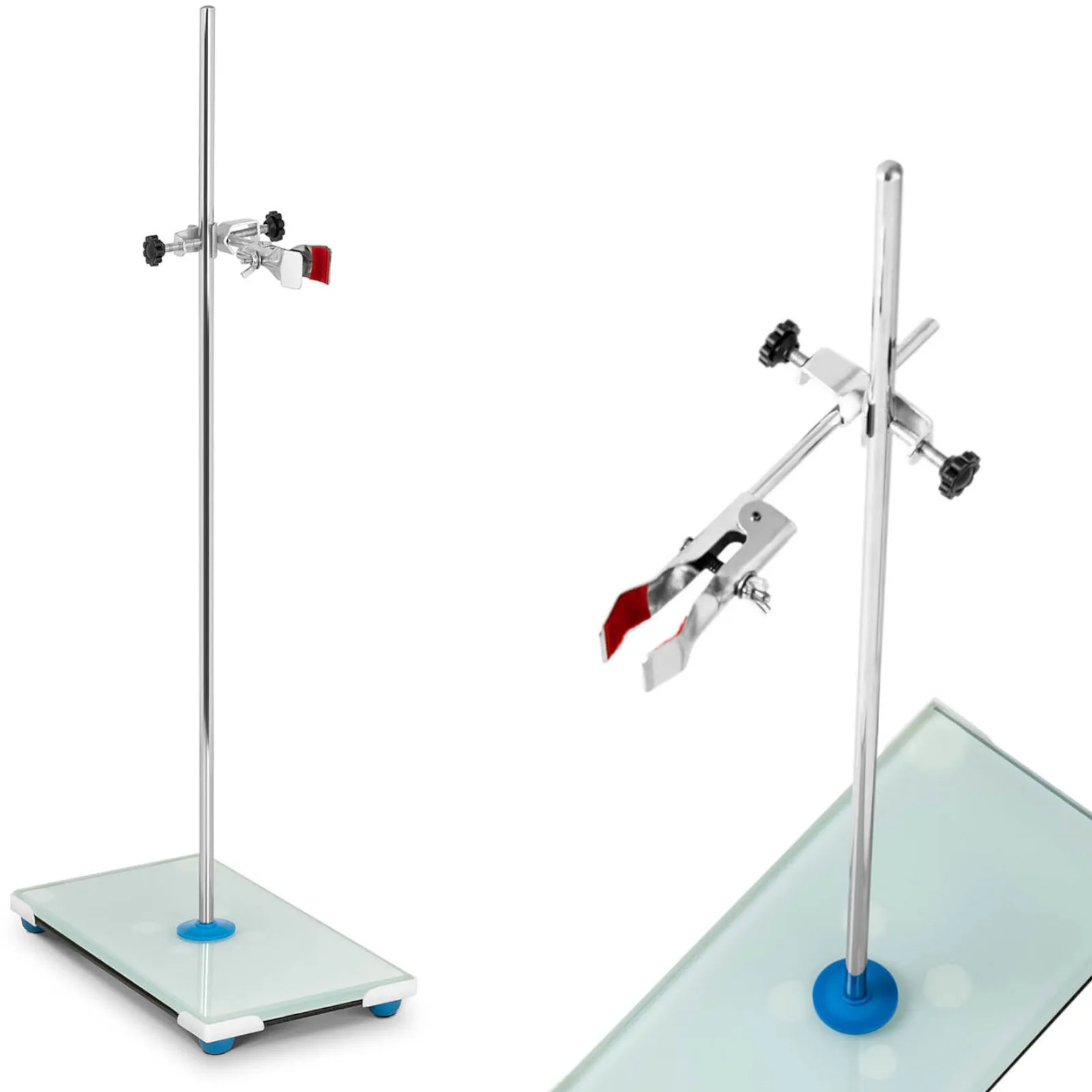 Laboratóriumi állvány kiegészítőkkel, 63 cm, 1 tartóval