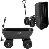 Cărucior de grădină de 125 L și 350 kg
