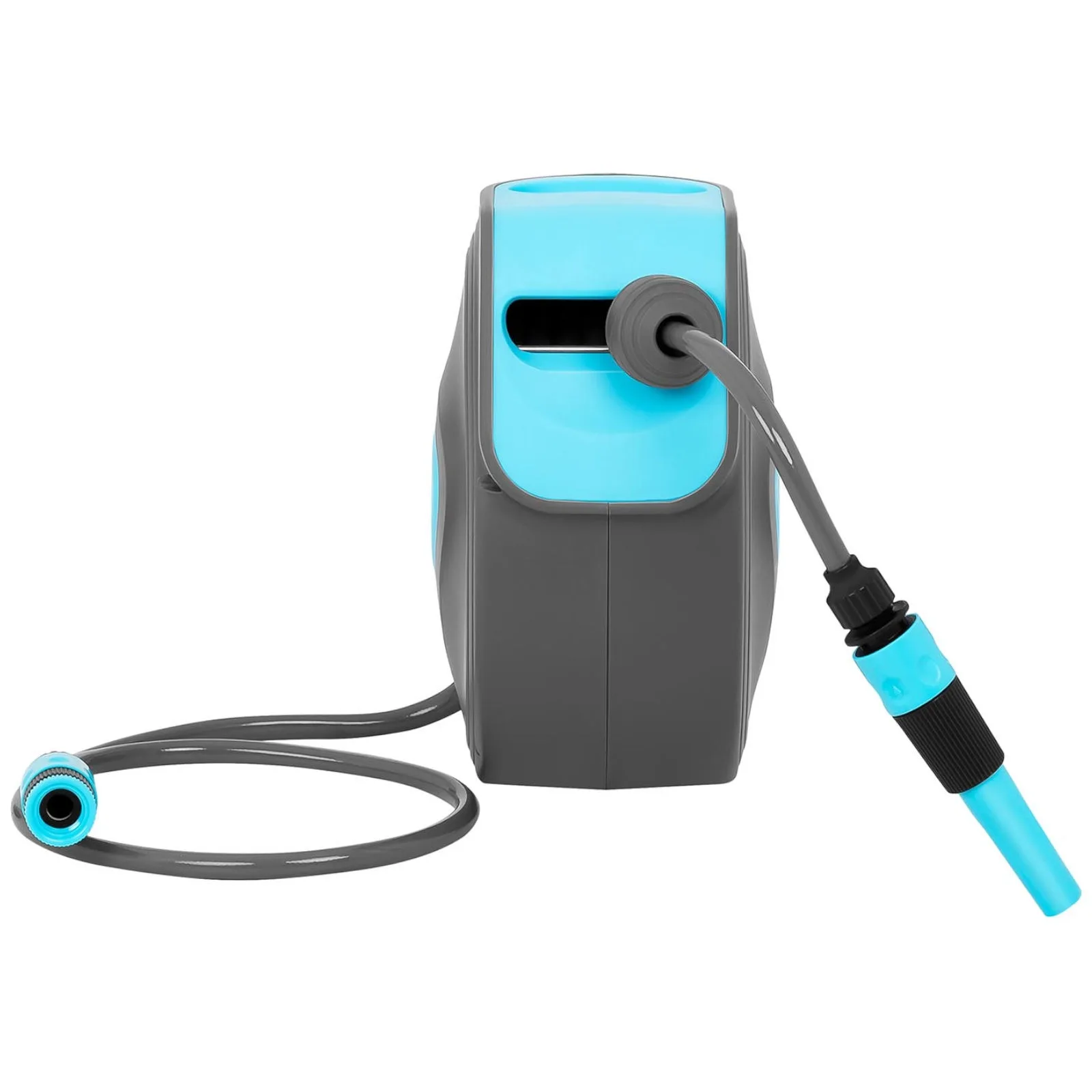 Furtun de grădină cu tambur automat de perete, 10 m + 1 m, 5/6'' 4