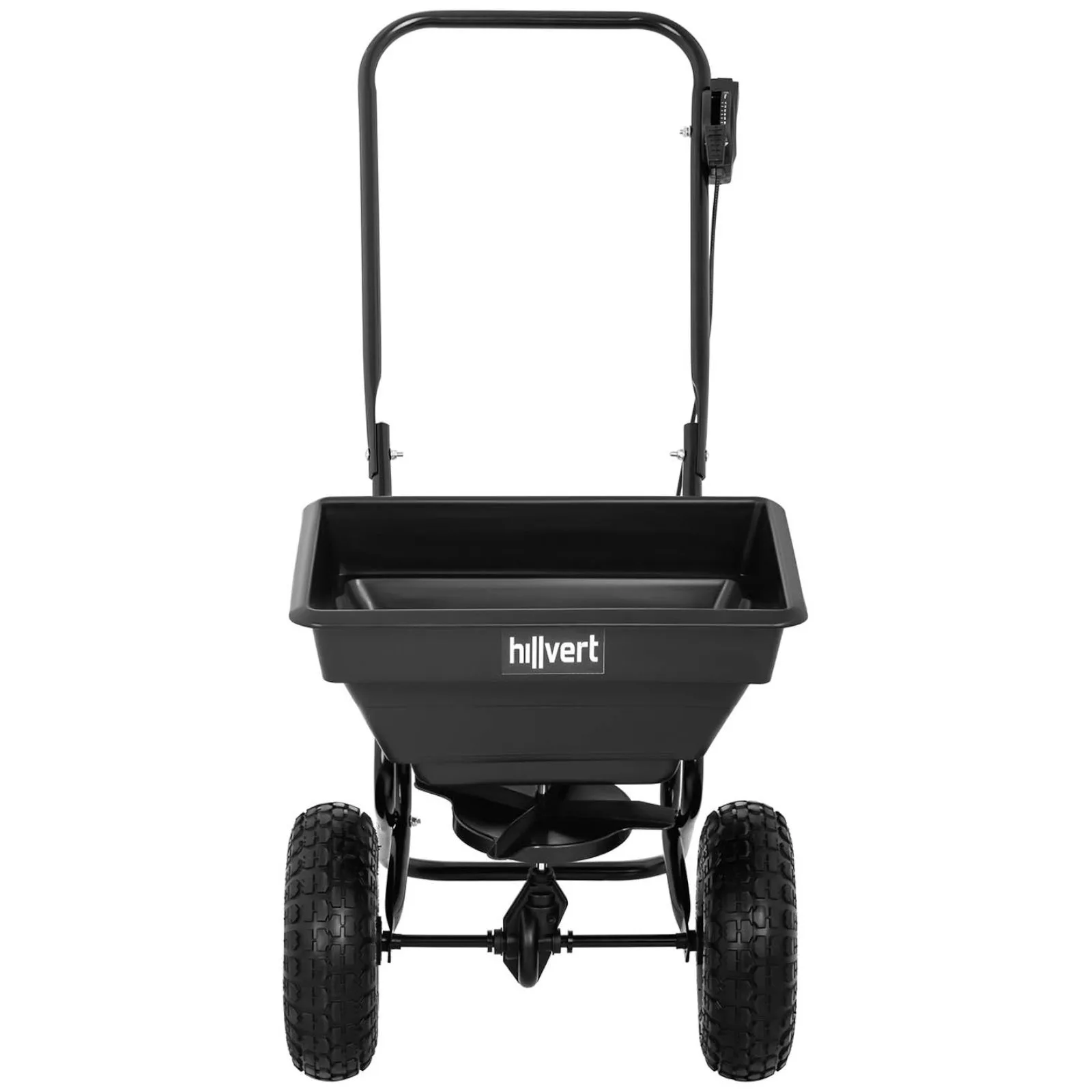 Spreader, seeder, and spreader for fertilizer, grass, salt, and sand, 14 L 5