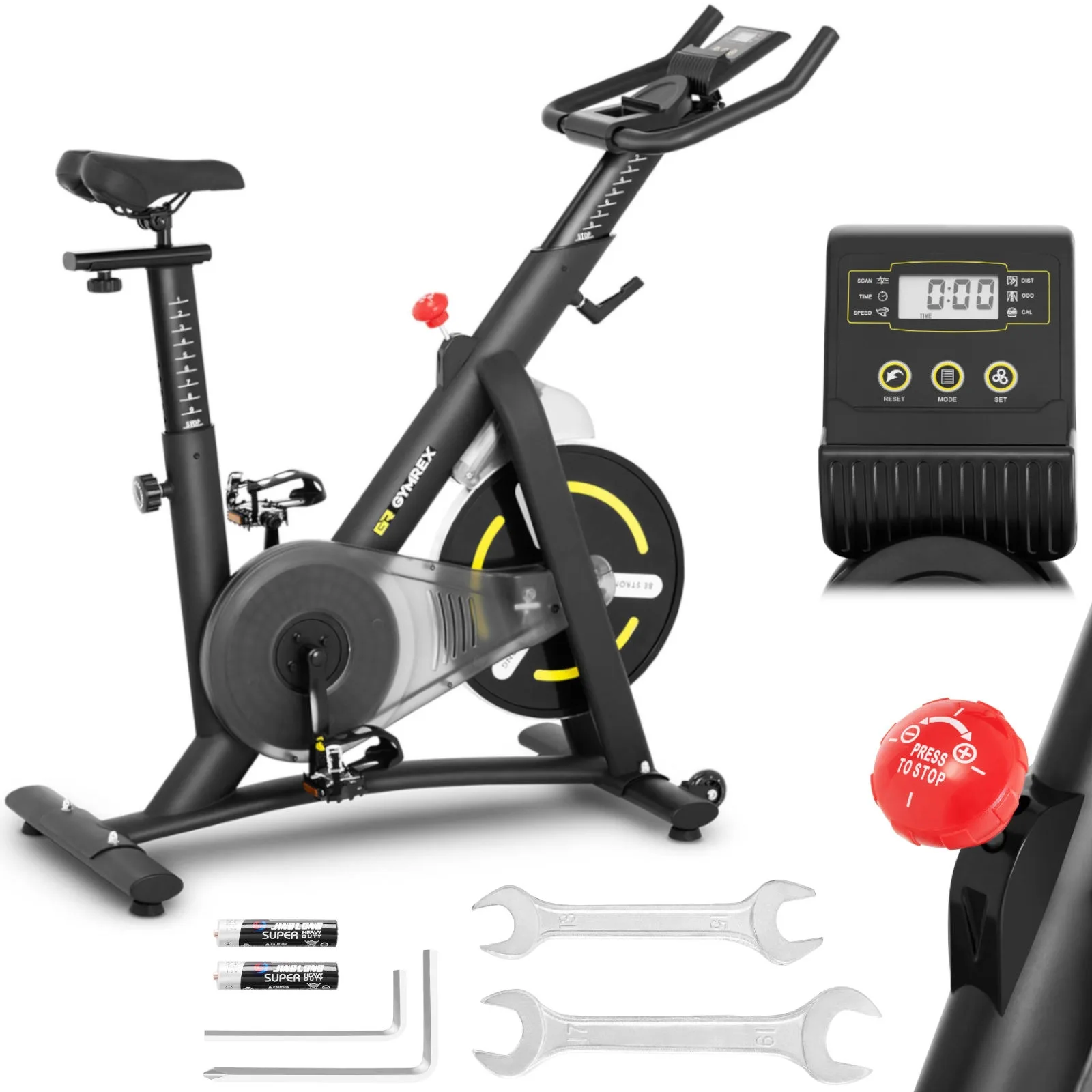 13 kg-os LCD Gymrex GR-MG13 szobabicikli
