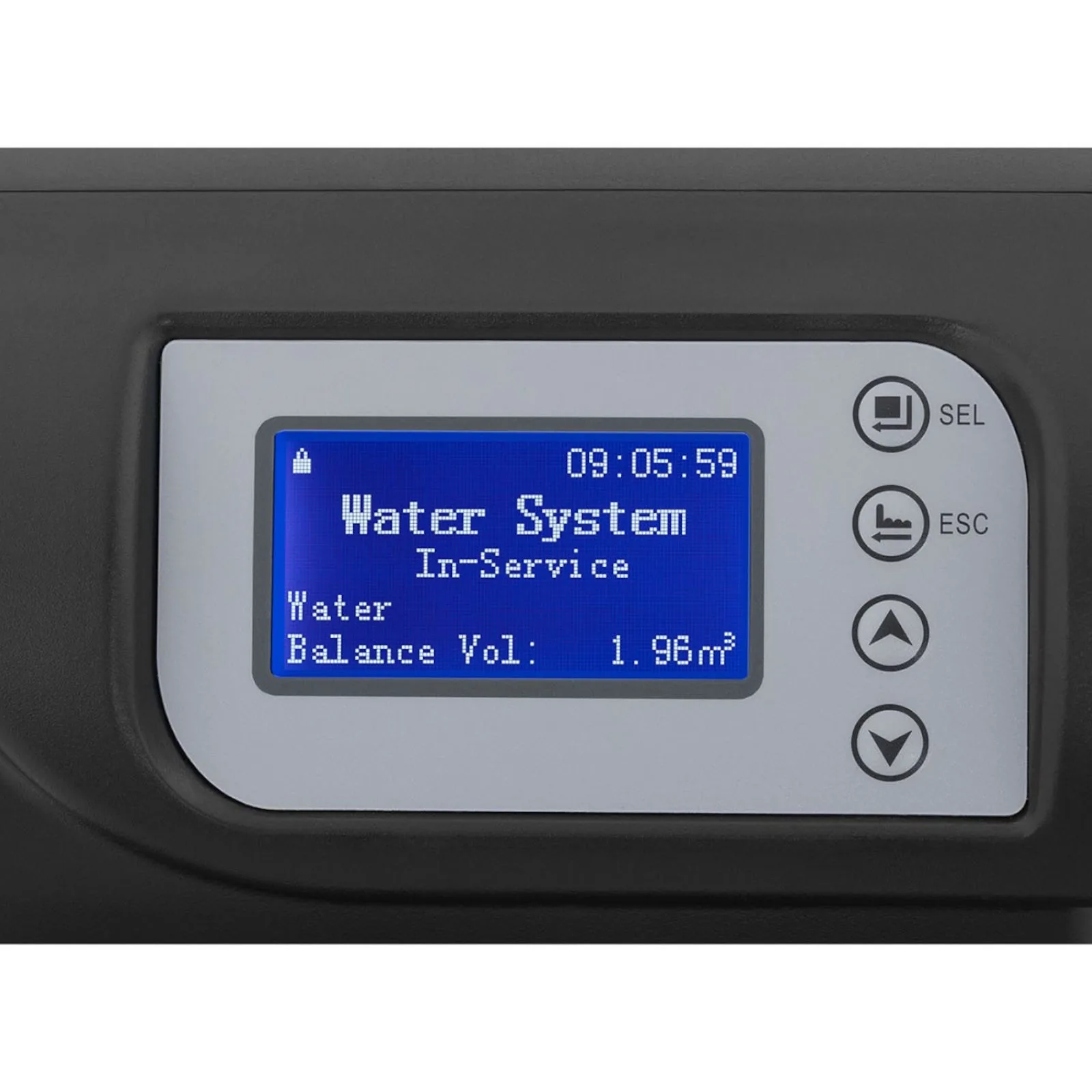Vízlágyító és vízkőmentesítő automatikus szeleppel, 5 l, 3,3 W, LCD 3