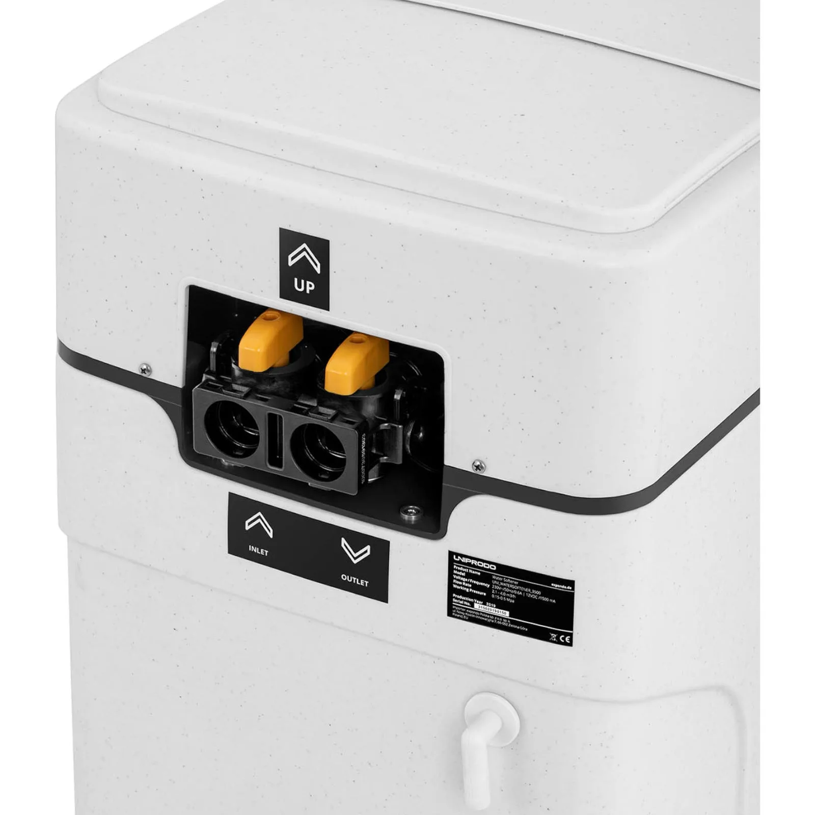 Vízlágyító és vízkőmentesítő automatikus szeleppel, 30 l, 3,3 W, LCD 4