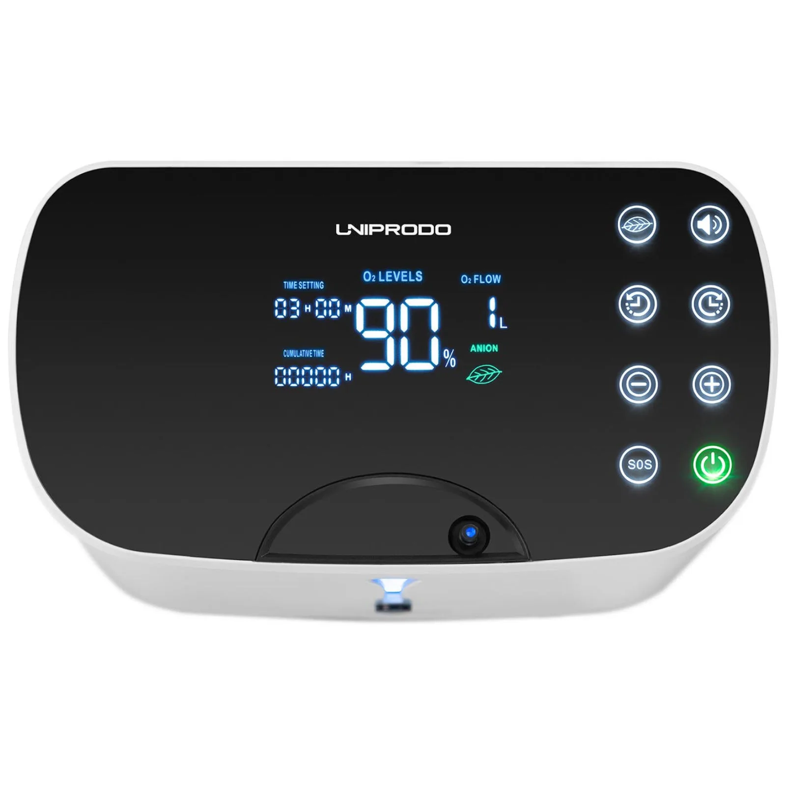 Uniprodo LED oxigénkoncentrátor 1–6 l, 28–90% 3