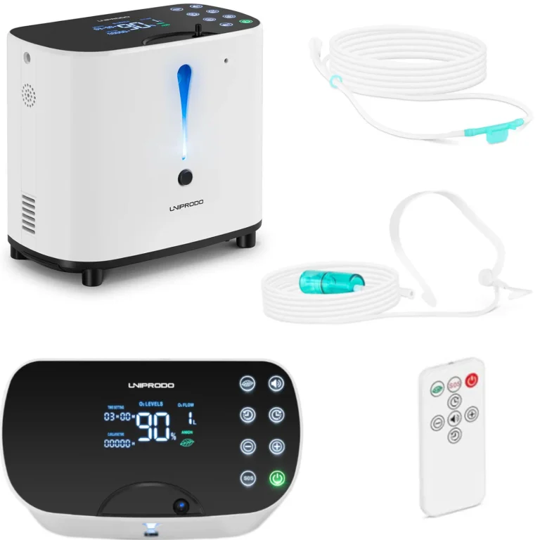 Uniprodo LED oxigénkoncentrátor 1–6 l, 28–90%
