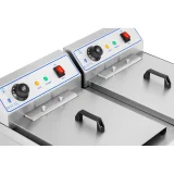 Kétkamrás fritőz 400 V-os csatlakozóval – 2x10 l 6
