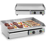 Grătar electric cu margine înaltă, lățime 75 cm