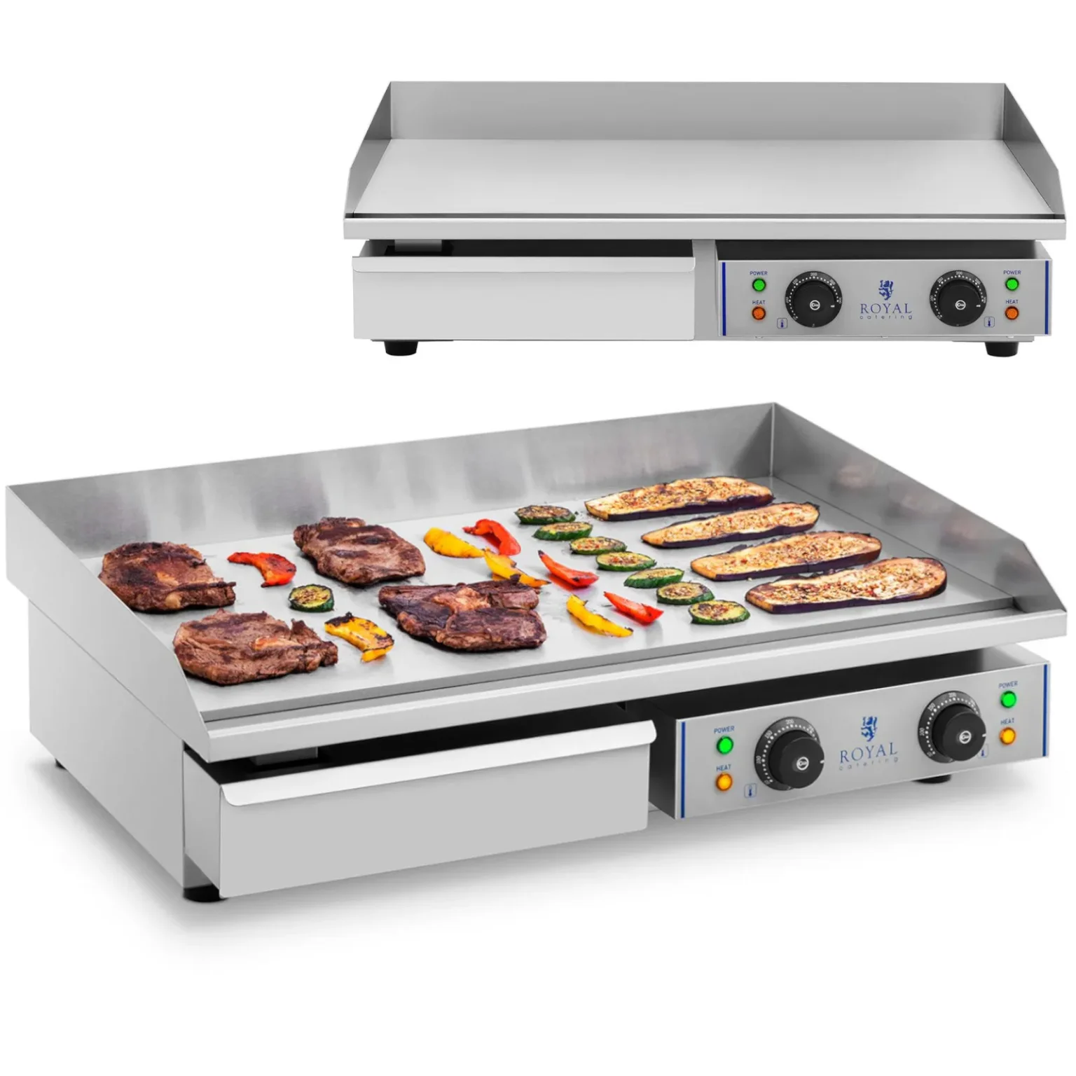 Grătar electric cu margine înaltă, lățime 75 cm Grătar electric cu margine înaltă, lățime 75 cm