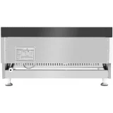 Grătar cu gaz din oțel inoxidabil, cu două arzătoare și suprafață netedă, reglabil, pentru gaz natural, 2x 3,1 kW, 0,02 bar, 60 x 40 cm 5