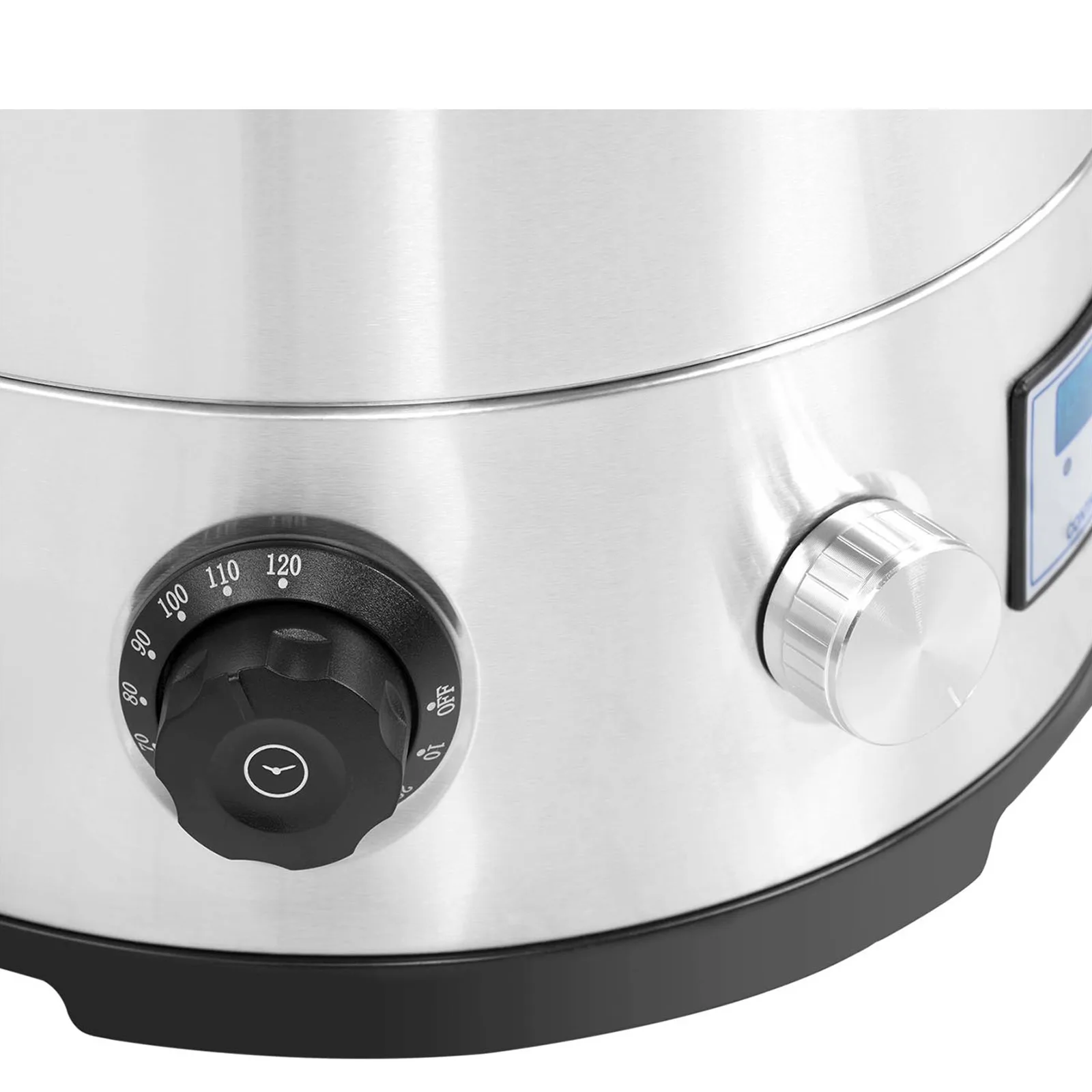 Cuva de amestecare pentru producția de bere cu temporizator, oțel inoxidabil, 30-110 °C, LED, 2500 W, 30 l 5