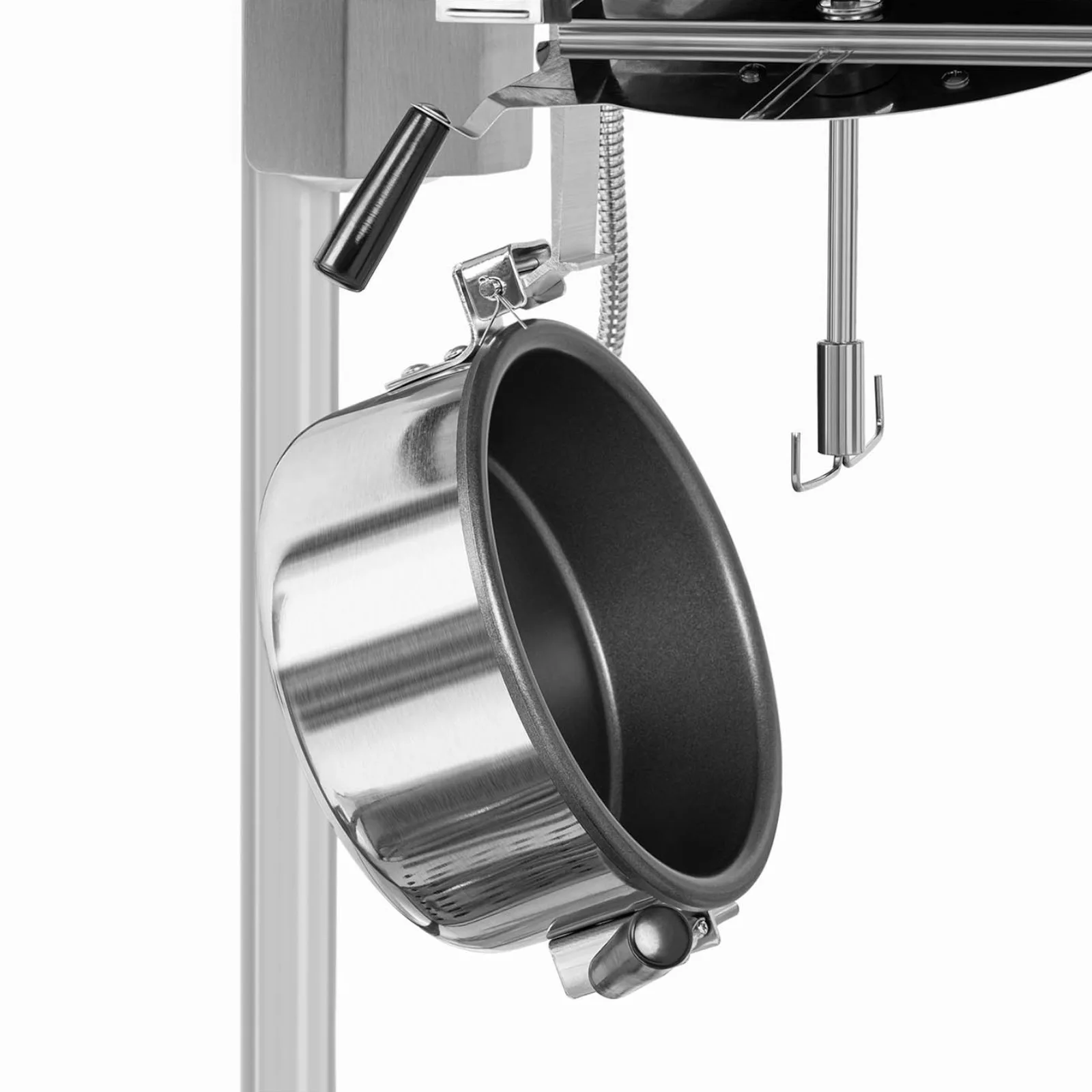 TEFLON 1600 W 5-6 kg/h retro automatický stroj na výrobu popcornu – modrý 3