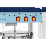Aparat automat de popcorn TEFLON 1600 W 5-6 kg/h retro - albastru 4