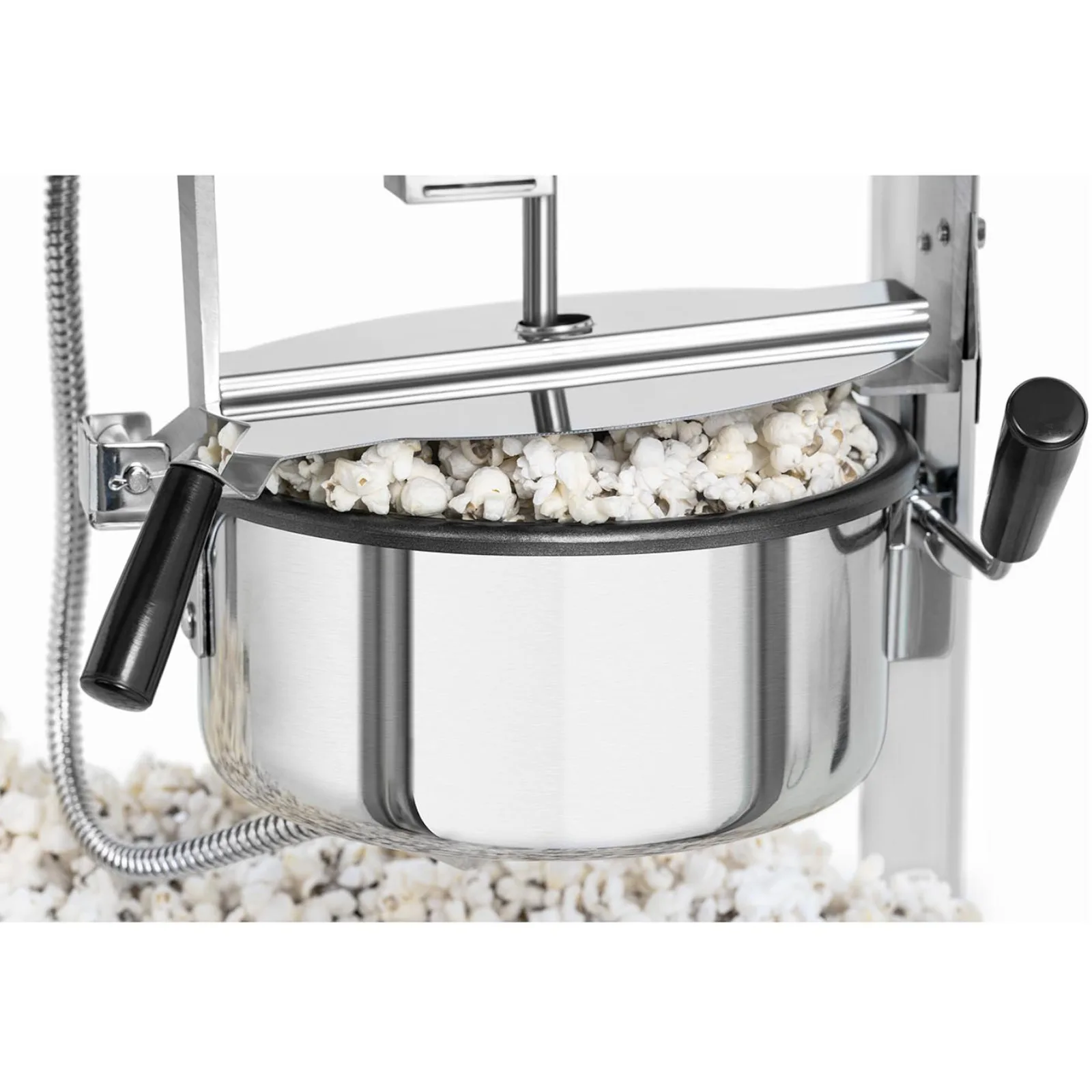 TEFLON 1600 W 5-6 kg/h retro automatický stroj na výrobu popcornu – modrý 5