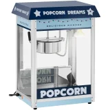 Aparat automat de popcorn TEFLON 1600 W 5-6 kg/h retro - albastru 10