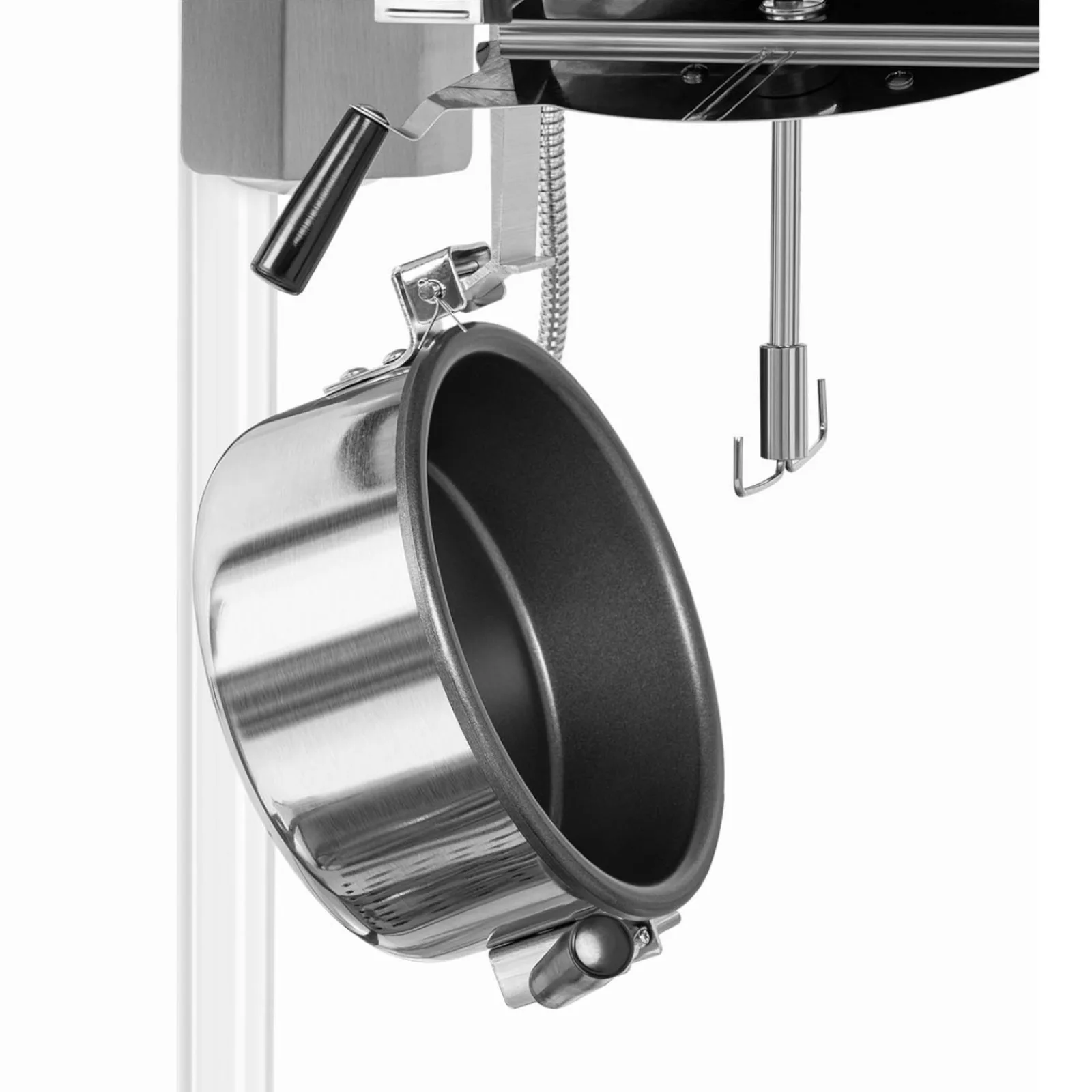 TEFLON 1600 W 5-6 kg/h retro automatski aparat za kokice - bijela i zlatna 3