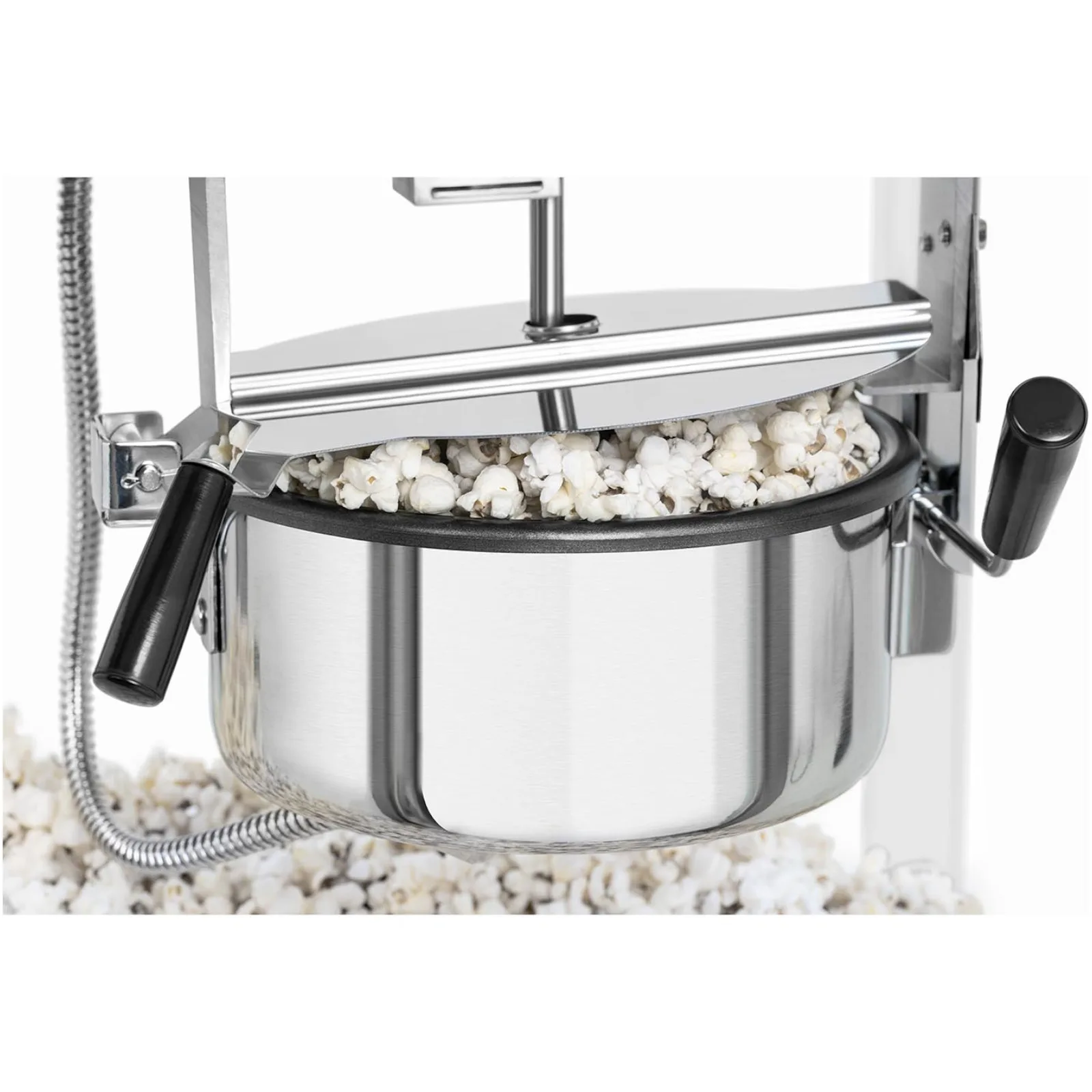 TEFLON 1600 W 5-6 kg/h retro automatski aparat za kokice - bijela i zlatna 5