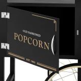 Suport pentru aparat de popcorn cu dulap retro 51 x 37 cm - negru și auriu 3
