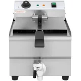 Podesiva električna friteza s odvodnim slavinom, 230 V, 3200 W, 13 l 3