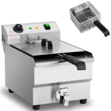 Podesiva električna friteza s odvodnim slavinom, 230 V, 3200 W, 13 l