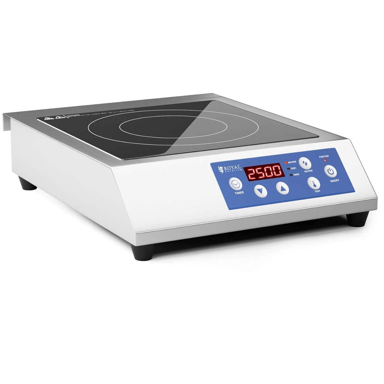Verstellbares Induktionskochfeld, 1 Kochzone, 28 cm Durchmesser, LED, 3500 W 2