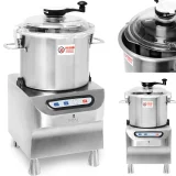Robot de bucătărie comercial pentru tocarea, măcinarea și felierea cărnii și legumelor, 12 L, 1500/2200 RPM, 1500 W