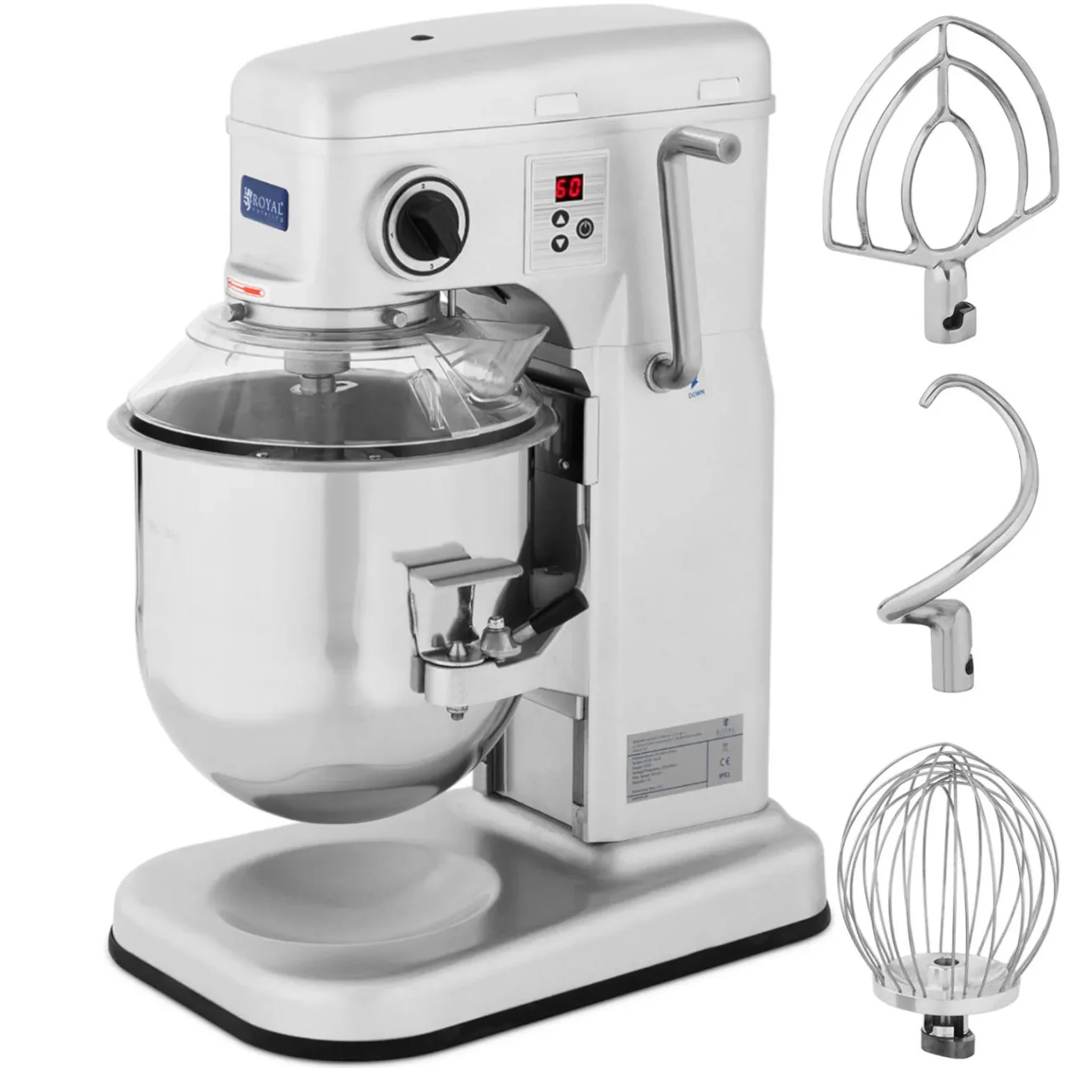 RCPM-10.1B 10 L 230 V 650 W Mixer planetar cu bol rabatabil