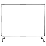 Zváracia ochranná clona s rámom na kolieskach, 239 x 175 cm – červená 6
