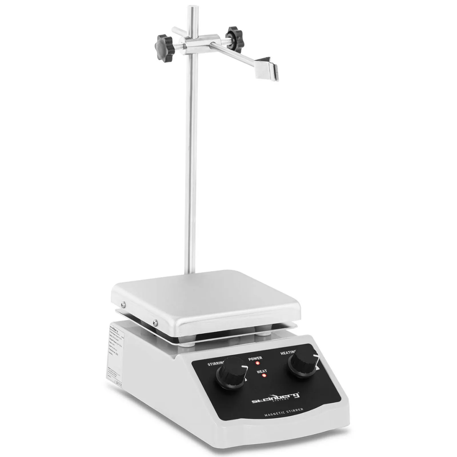 Labor-Magnetrührer mit Ständer und Halterung 380C 2000 U/min 120 x 120 mm 2