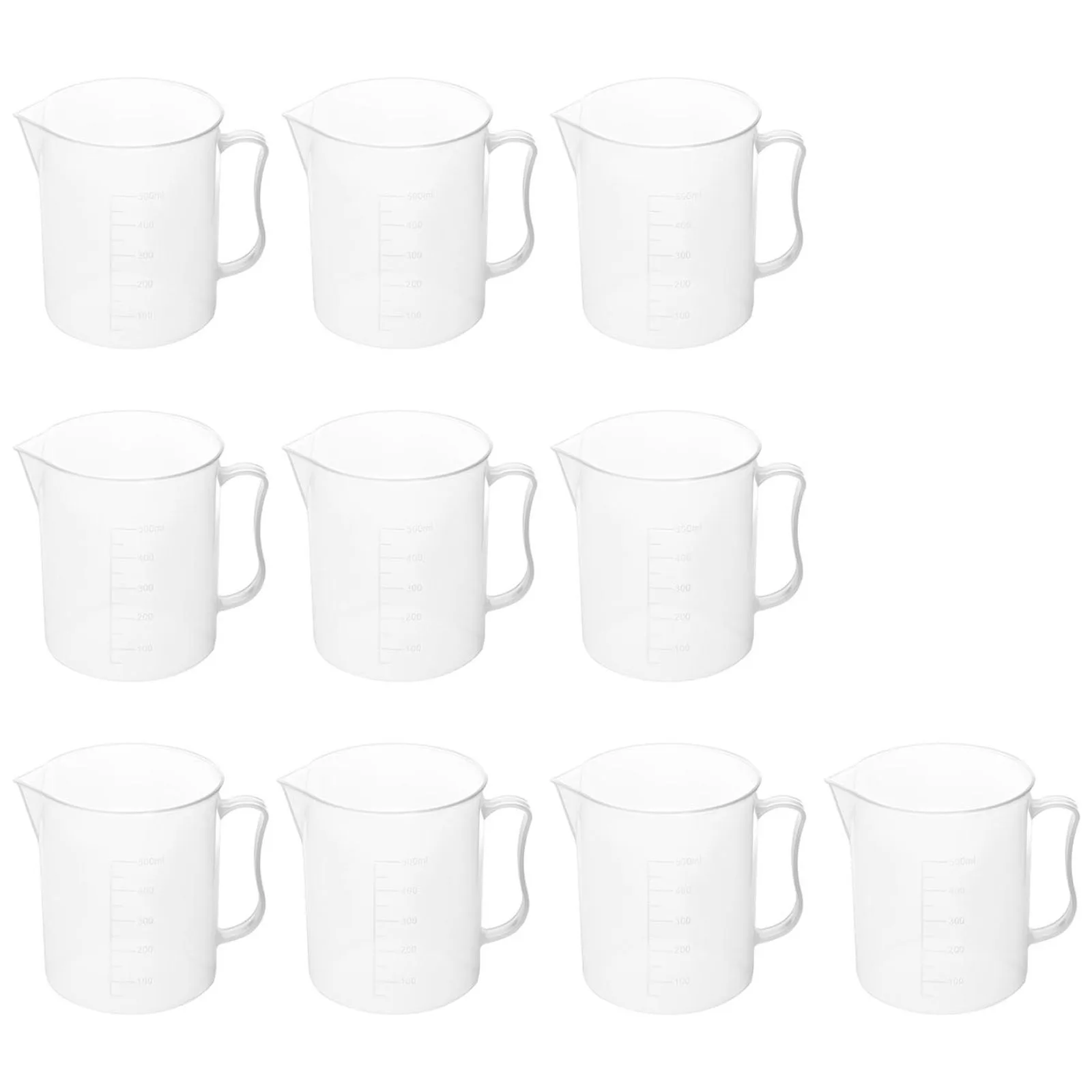 500 ml Kunststoff-Laborbecher mit Skala – 10 Stück 4