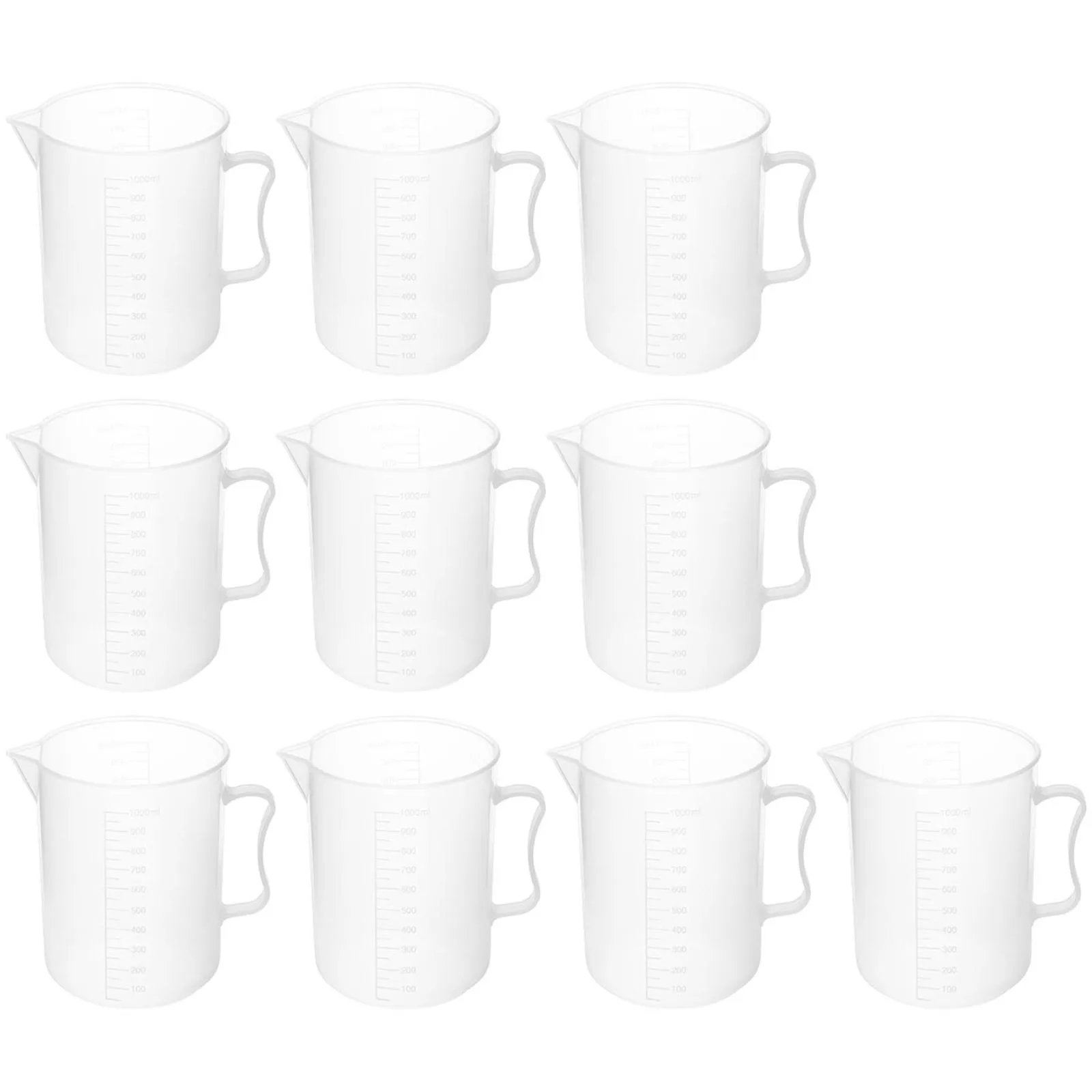 1000 ml graduated plastic laboratory beaker - 10 pcs. 4